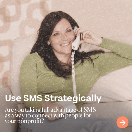 "Use SMS strategically" graphic