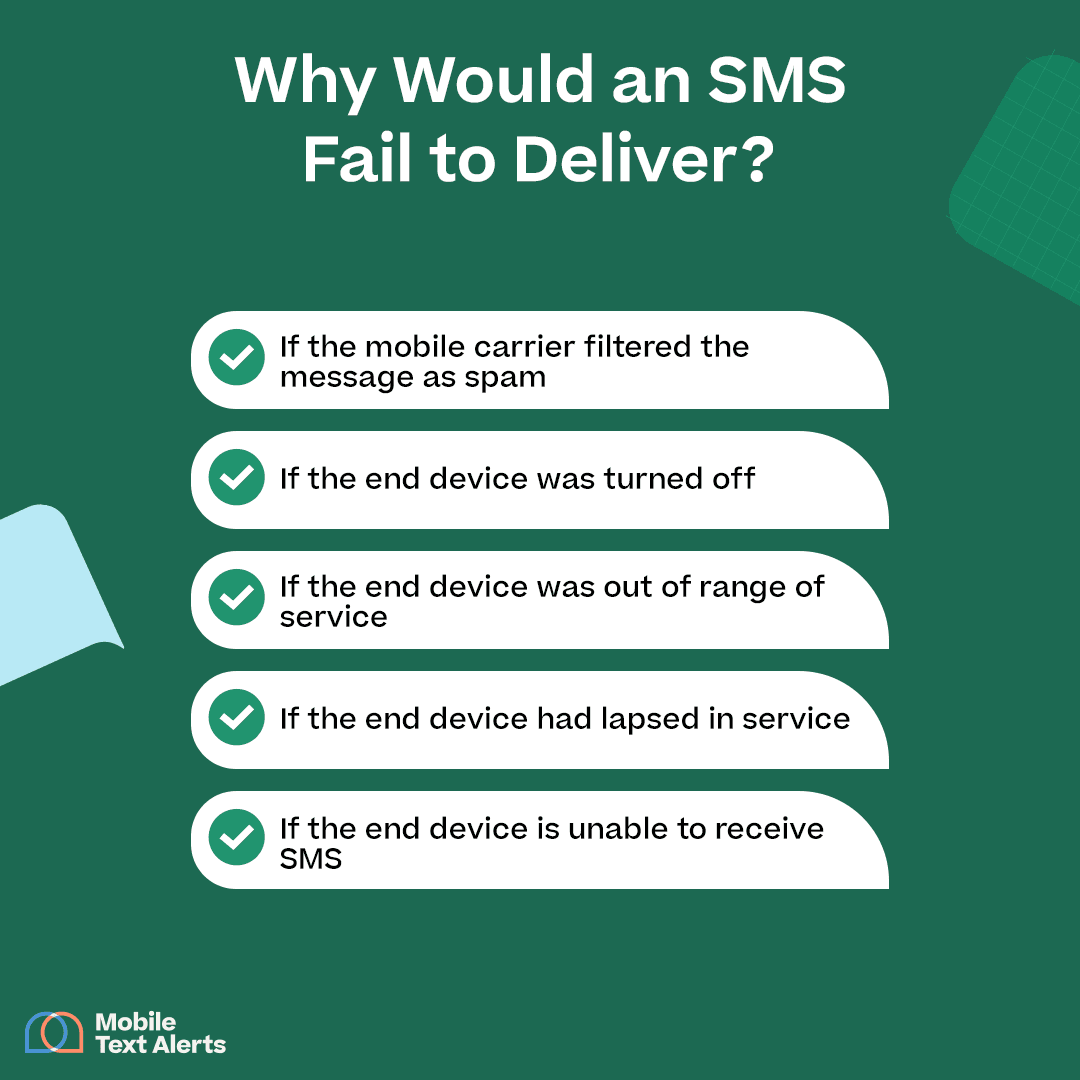 Why Would an SMS Fail to Deliver? Infographic