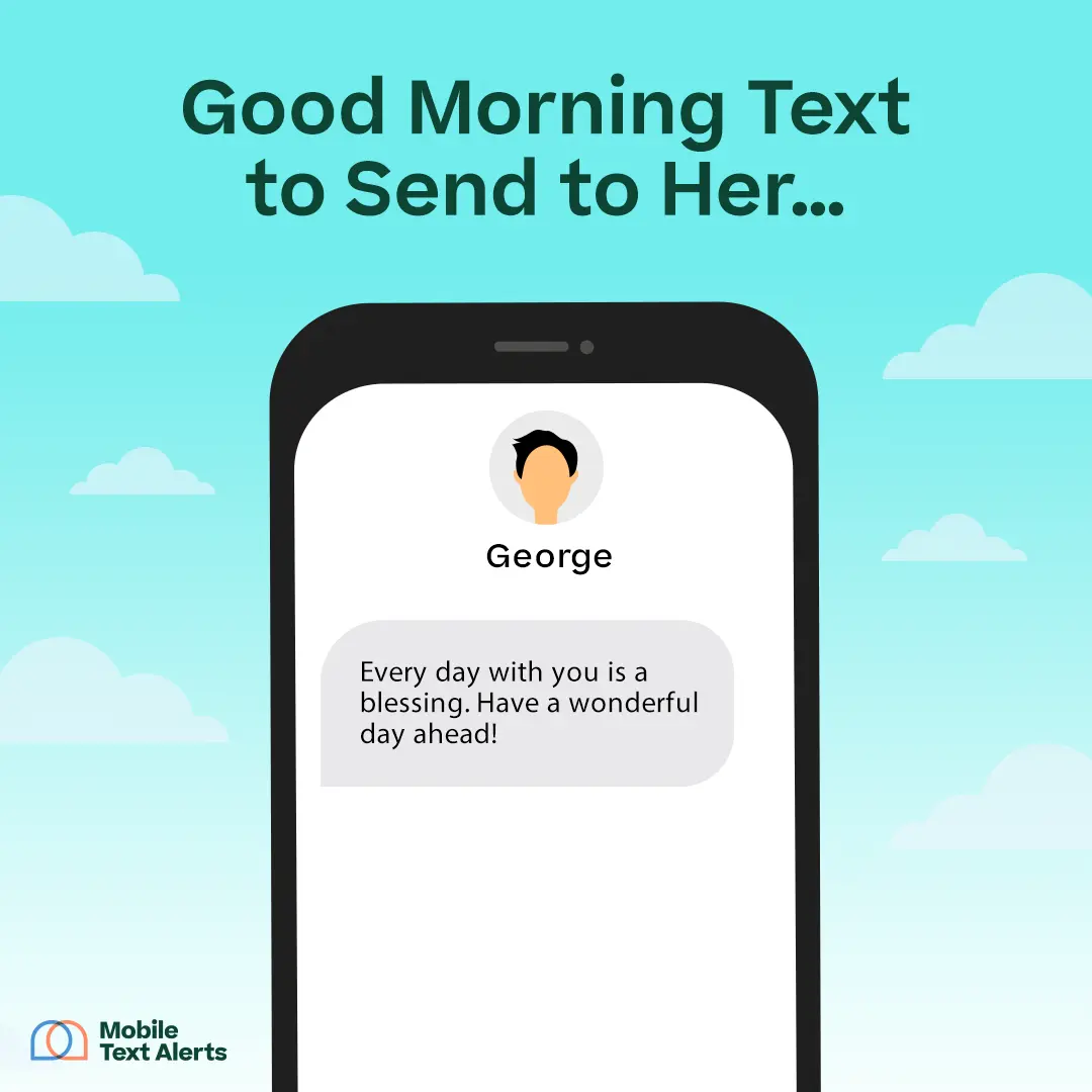 quote-style graphic with header Good Morning Text to Send to Her…