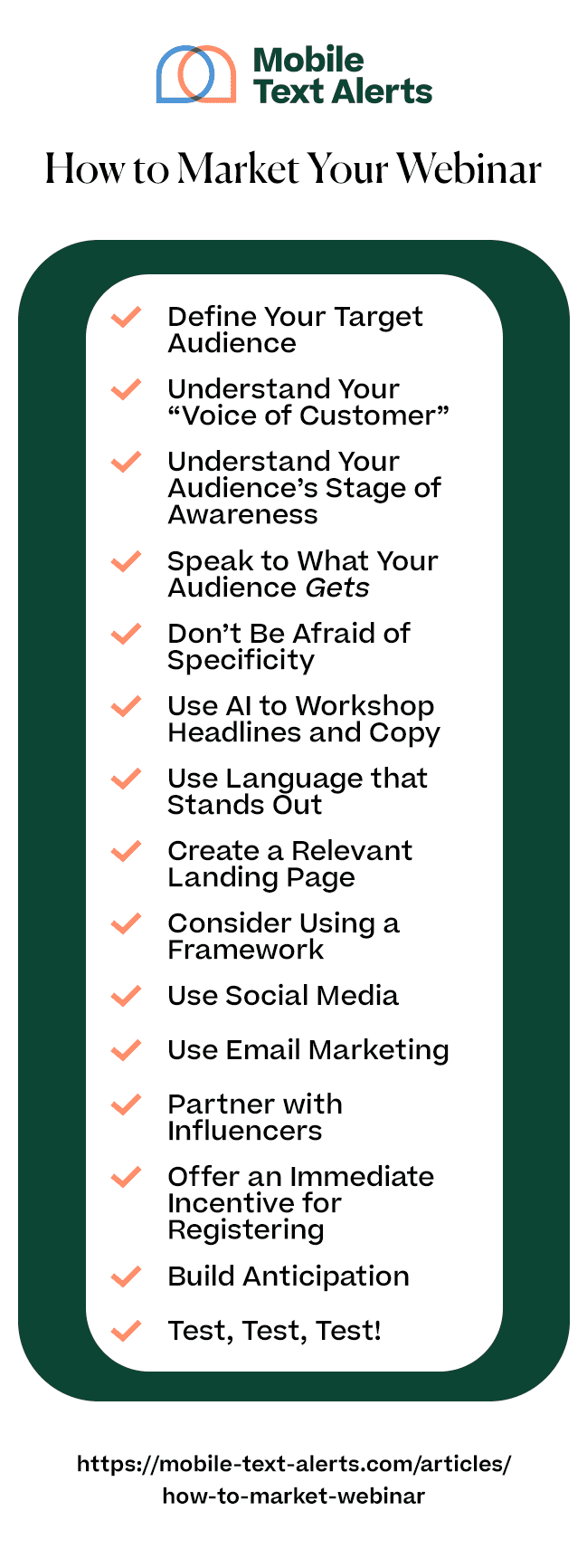 Infographic how to market your webinar