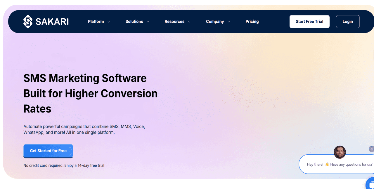 Sakari home page