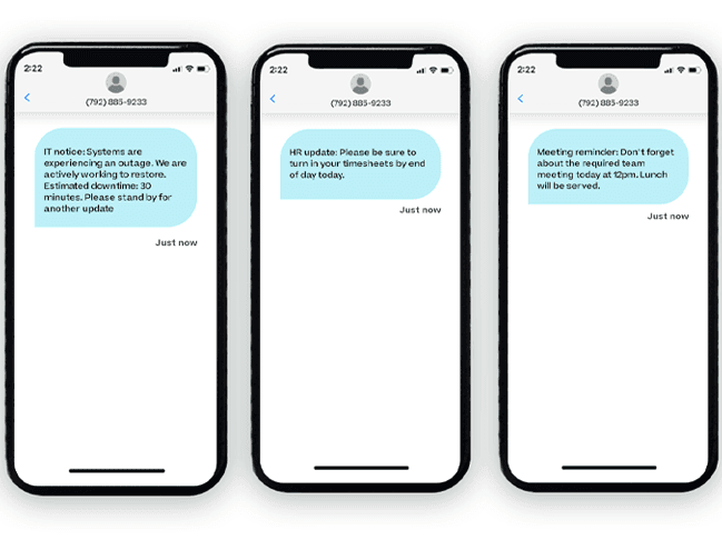 phone preview of texts