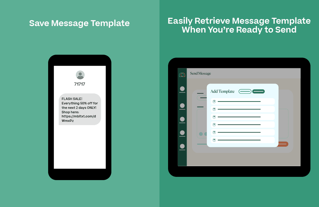 Message template infographic