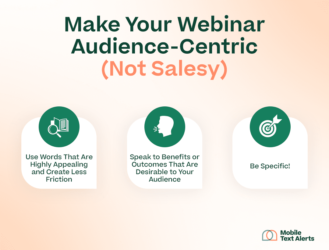 Webinar-centric tips