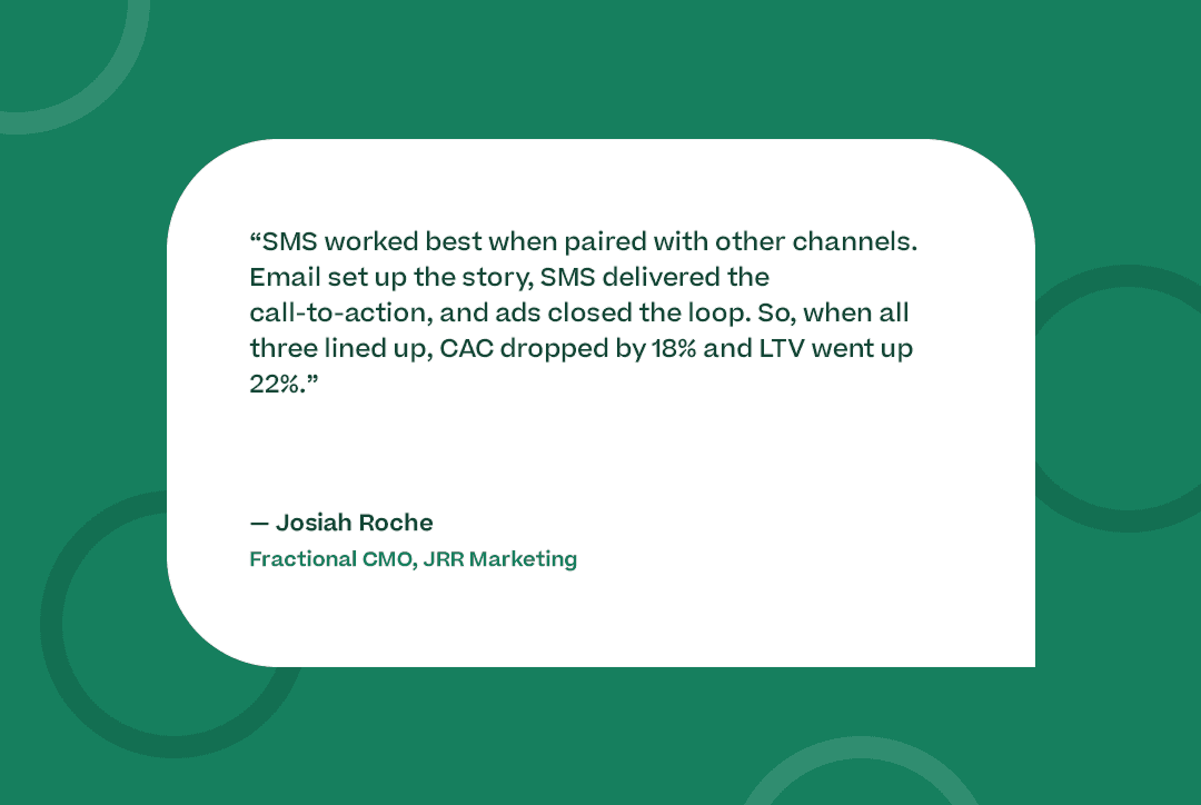 Quote from fractional CMO Josiah Roche