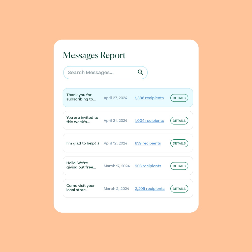 Message report example
