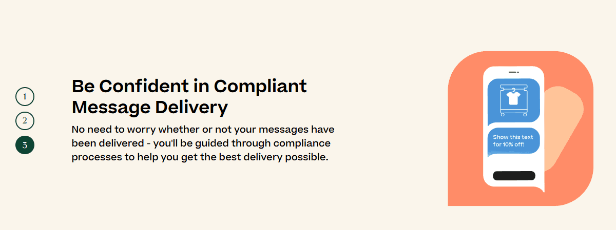 Mobile Text Alerts compliance processes