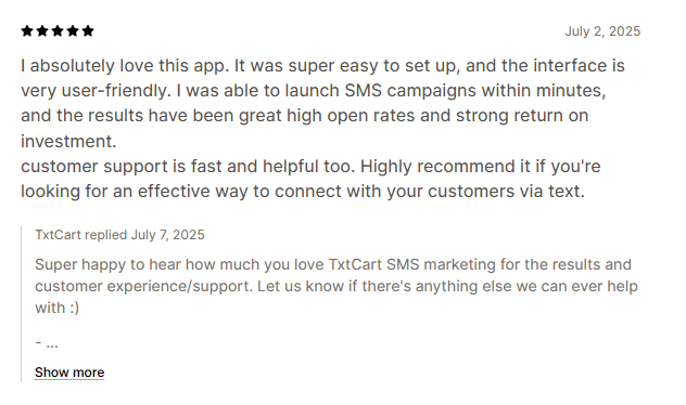 TxtCart's review