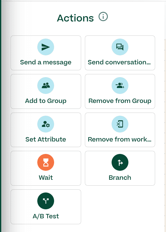 "Workflow" actions