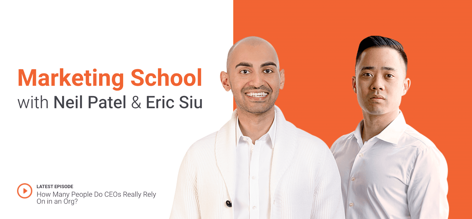 Ad for Marketing School with Neil Patel and Eric Siu