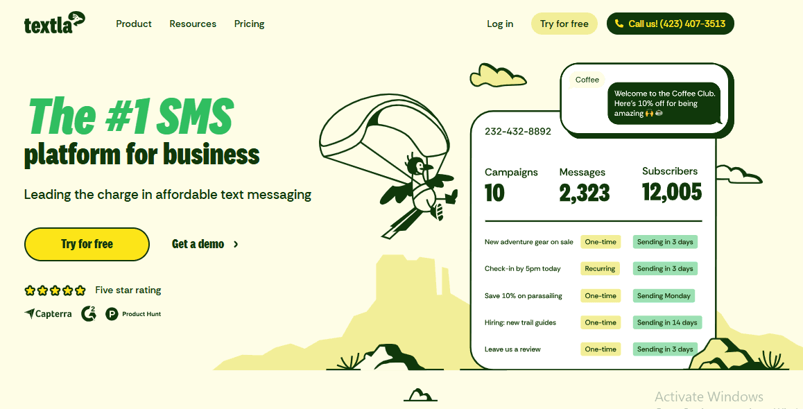 Textla's home page
