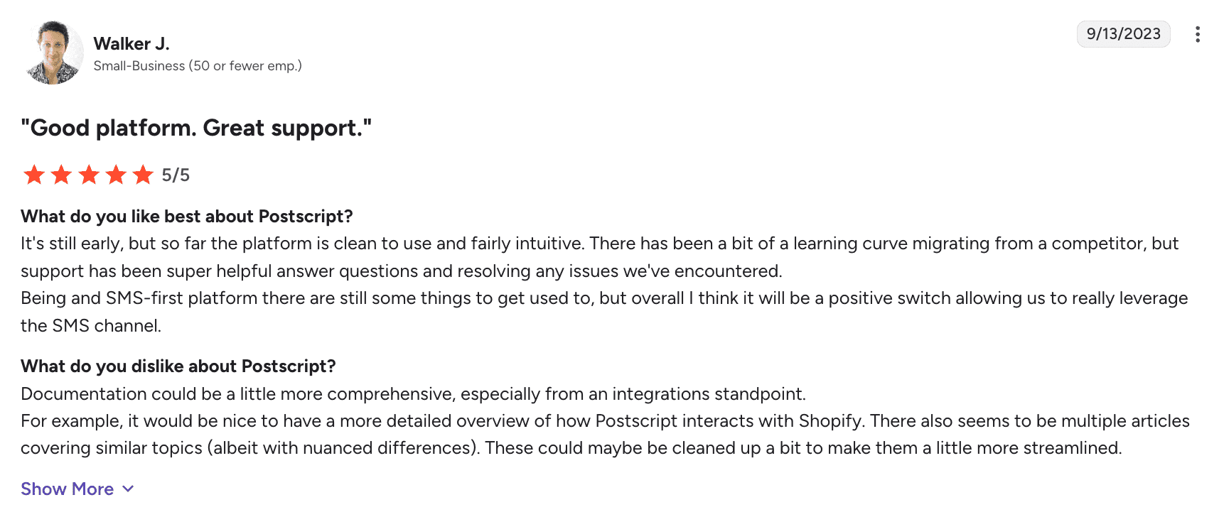 Review on Postscript for G2
