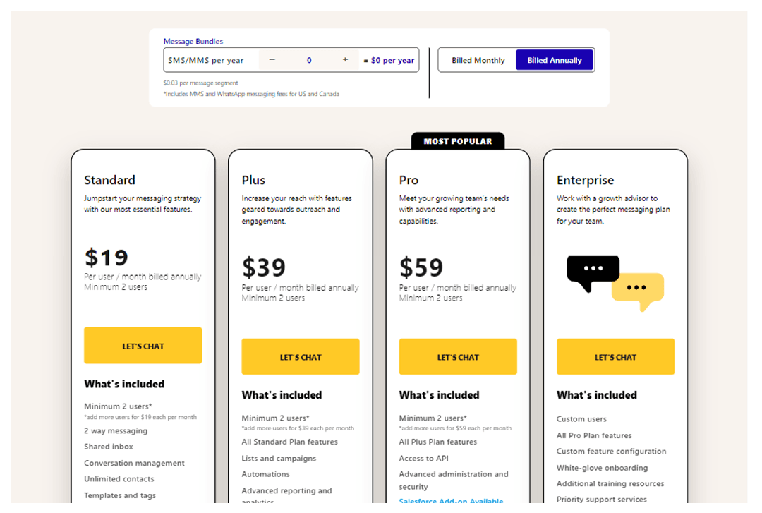 Heymarket pricing