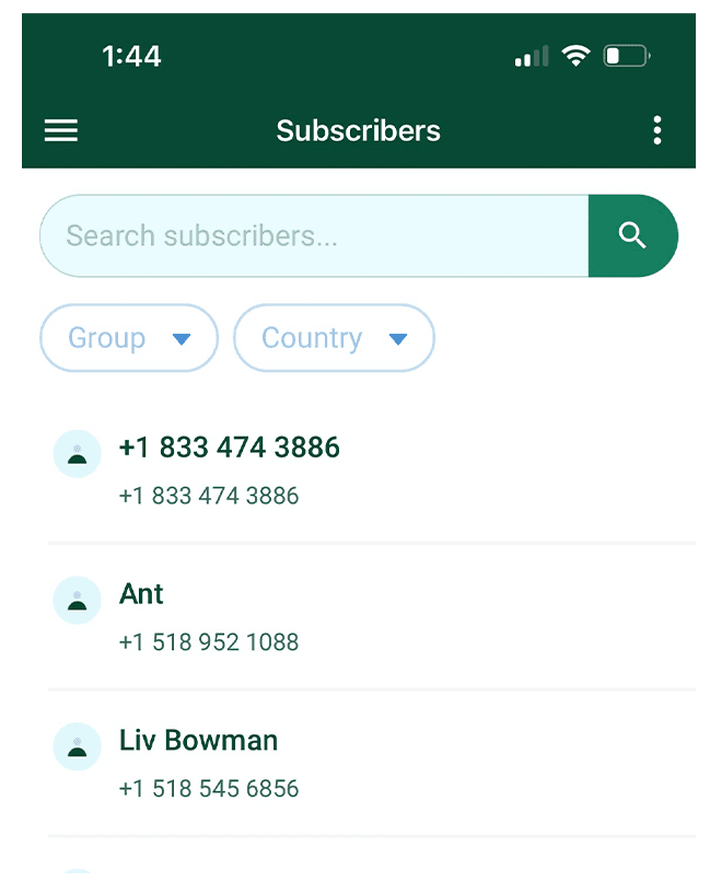 Subscribers app