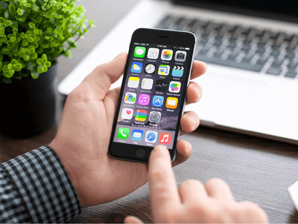 Smartphone in hand