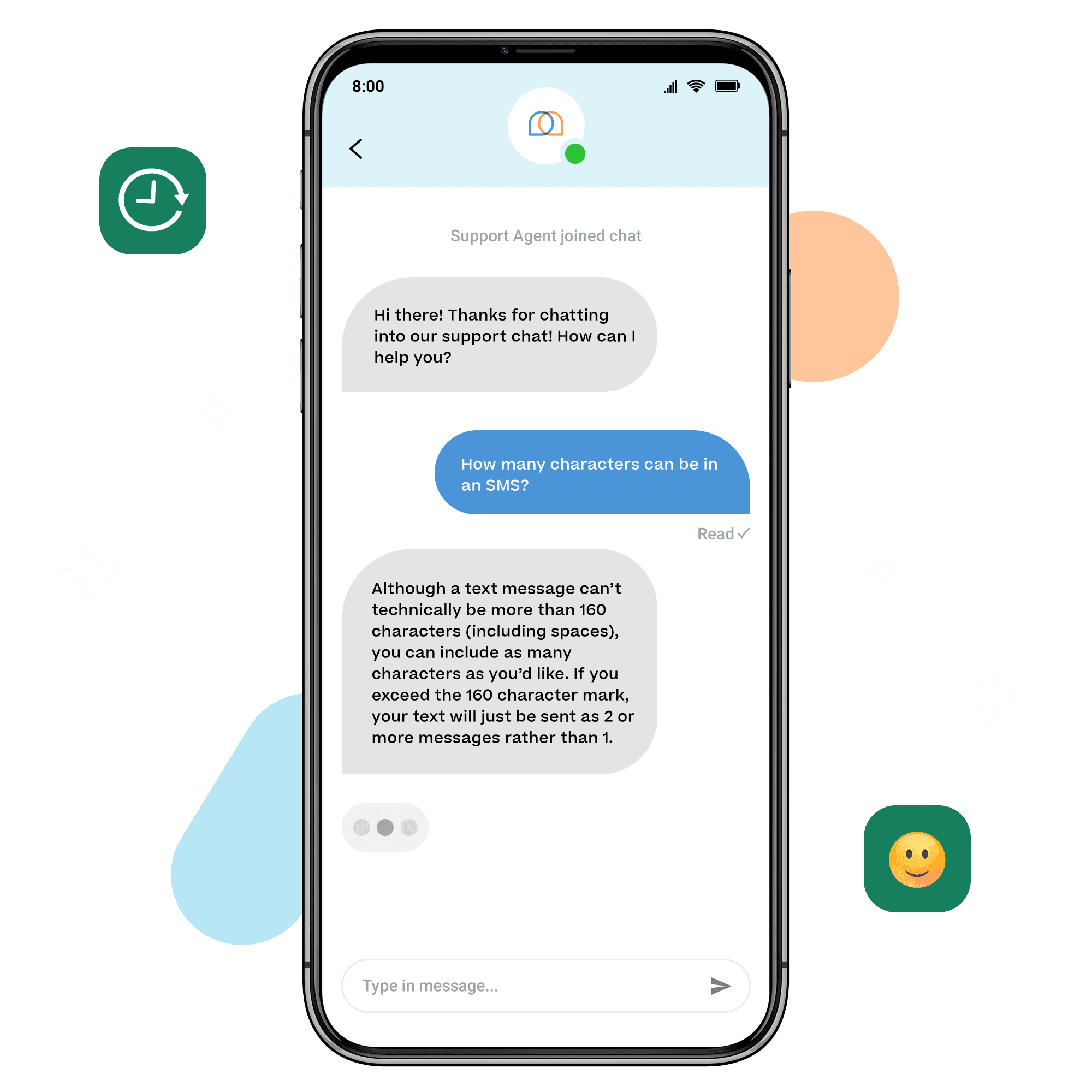 AI SMS Chatbot example