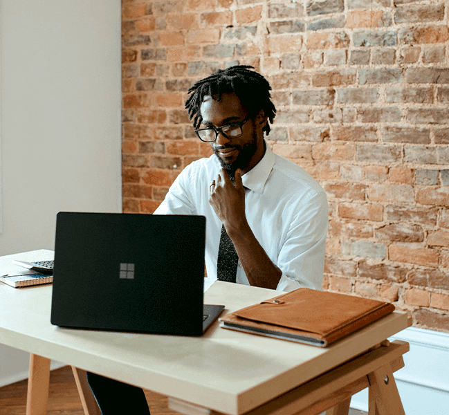Businessman working