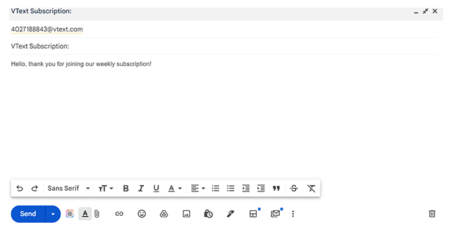 VText Subscription