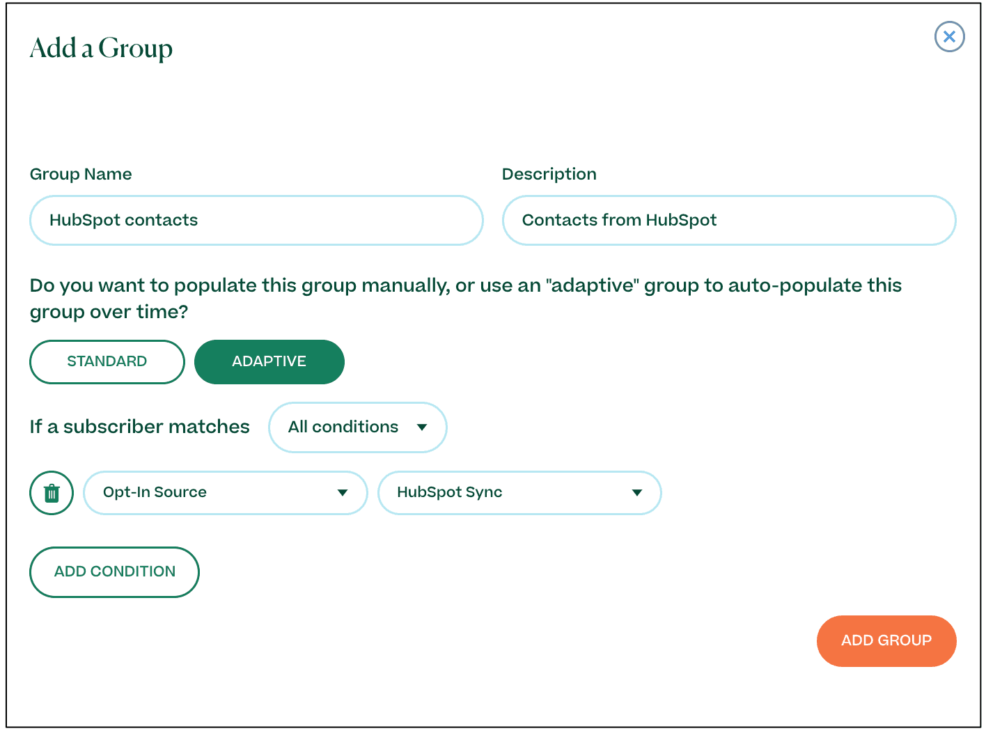 Adaptive group feature for Mobile Text Alerts