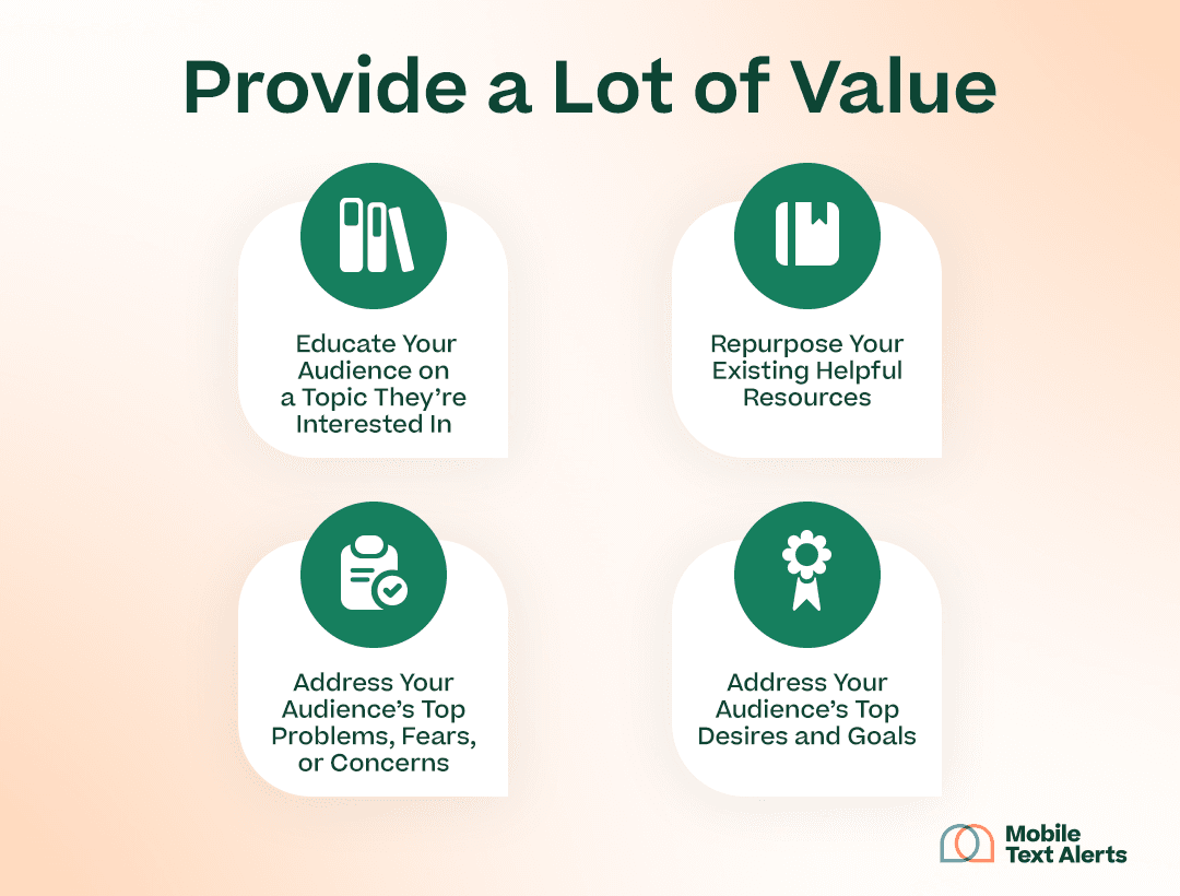 "providing value" webinar tips