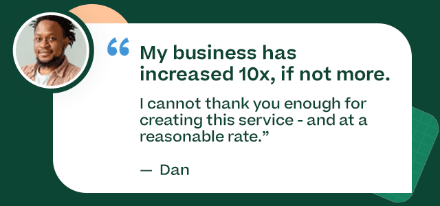Business has increased 10x quote