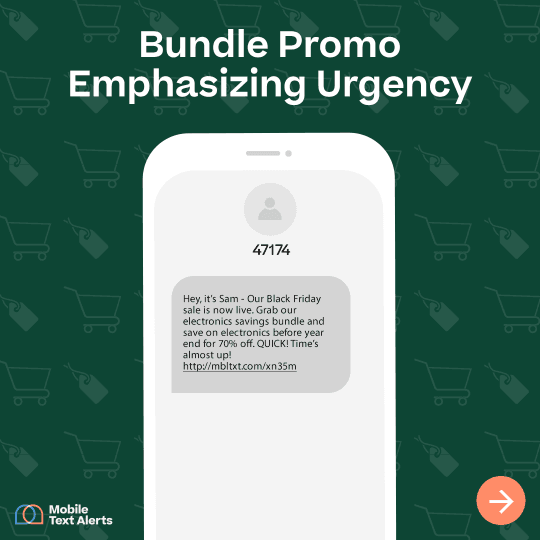 "Urgency" Black Friday promo