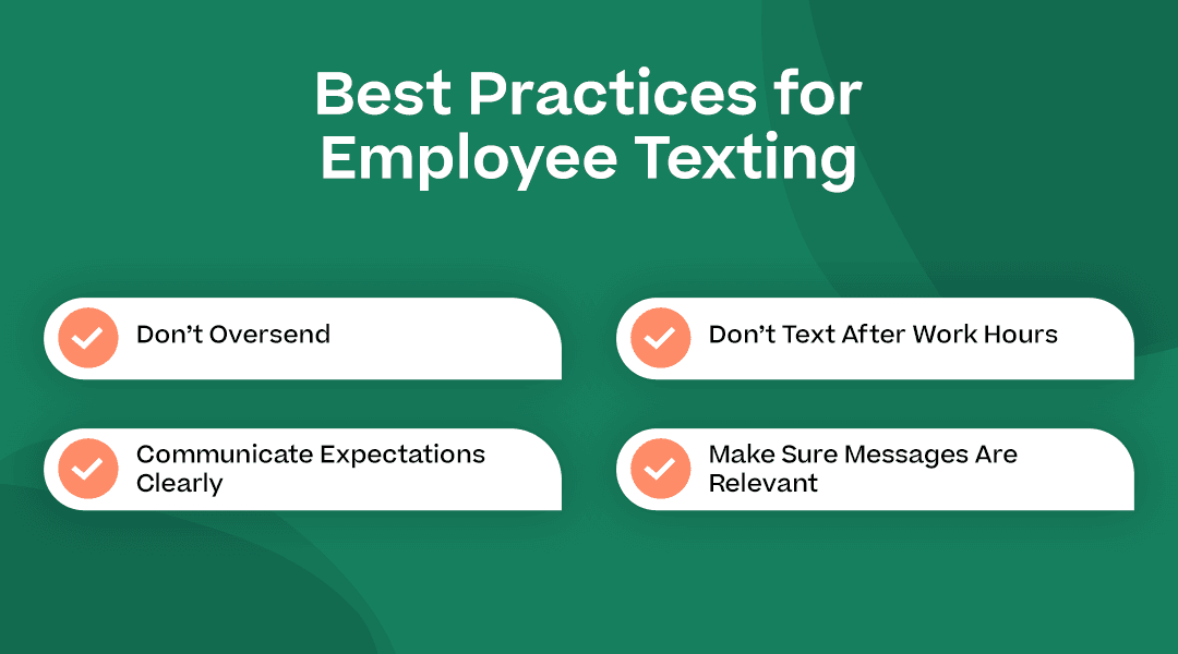 “Best Practices for Employee Texting” with the H3’s below