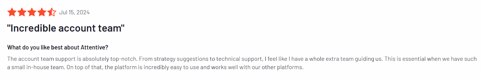 Attentive review