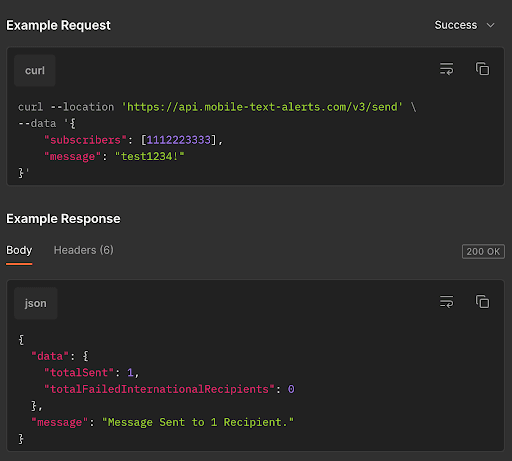 API example