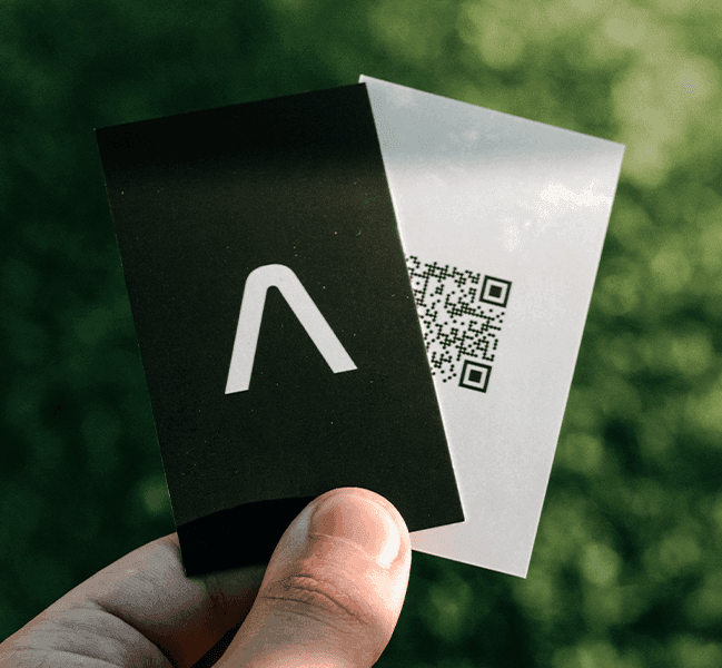 QR code business card