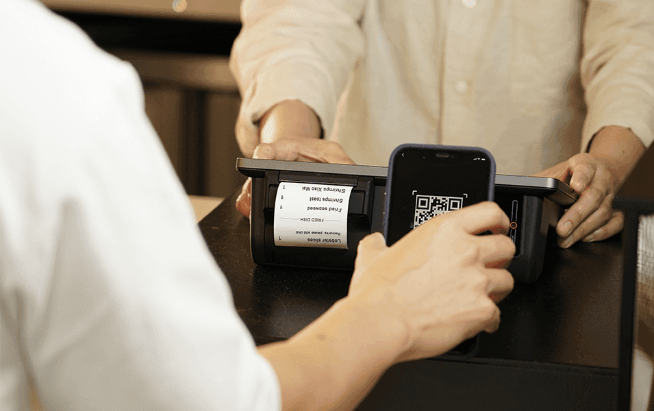 Using QR code