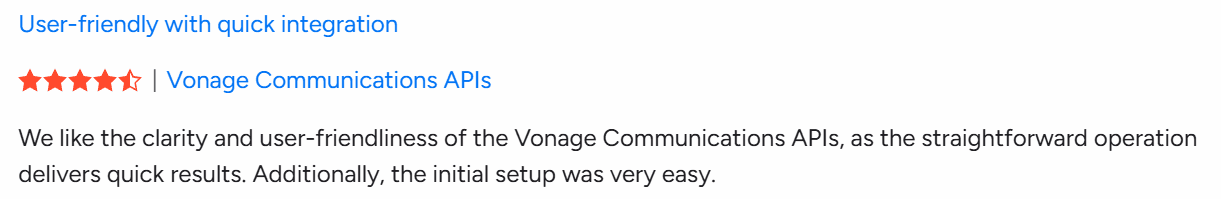 Review of Vonage APIs