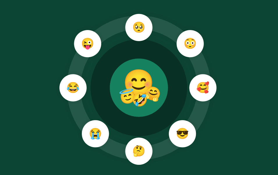 Emojis incorporated into a design