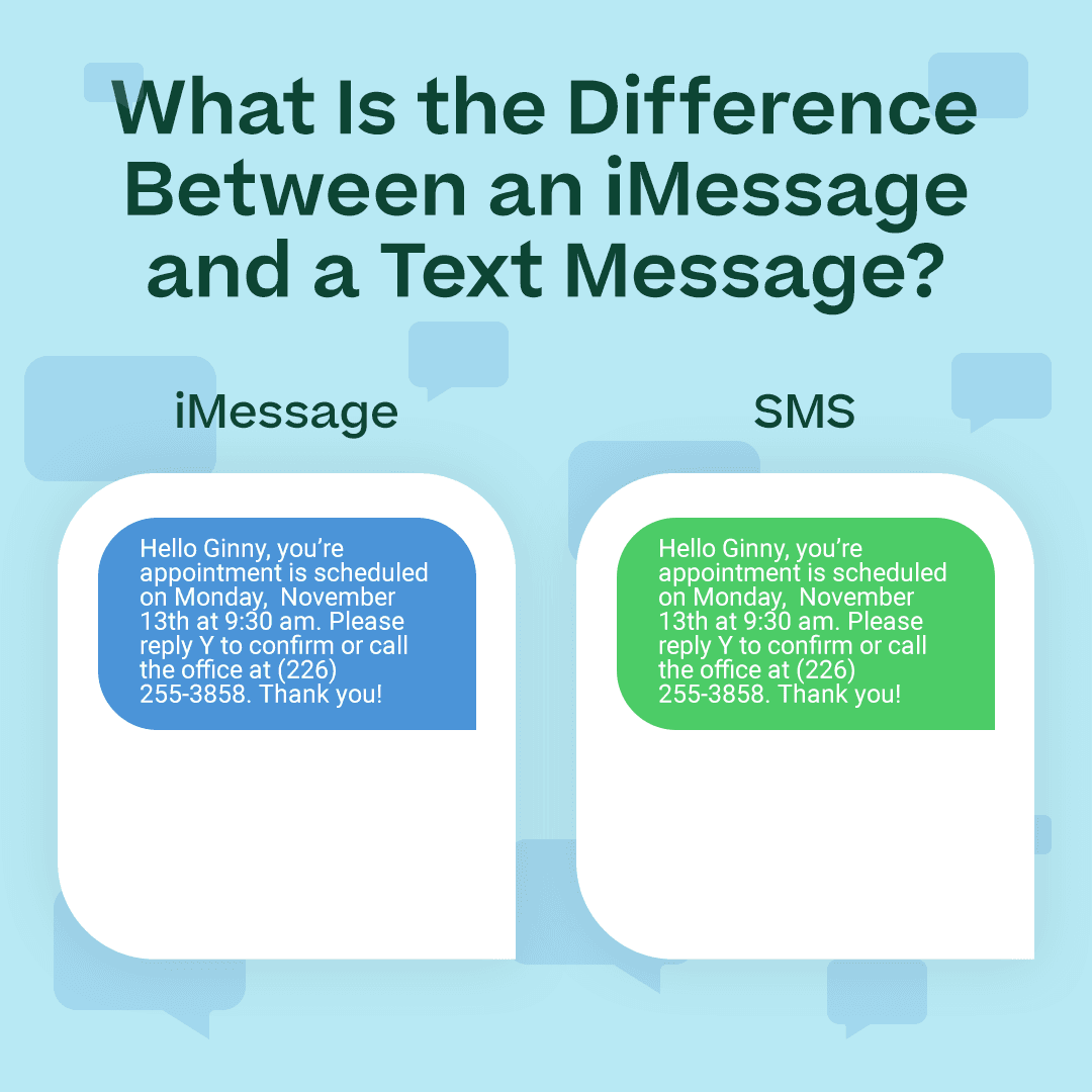 What is the difference between an imessage and a text message