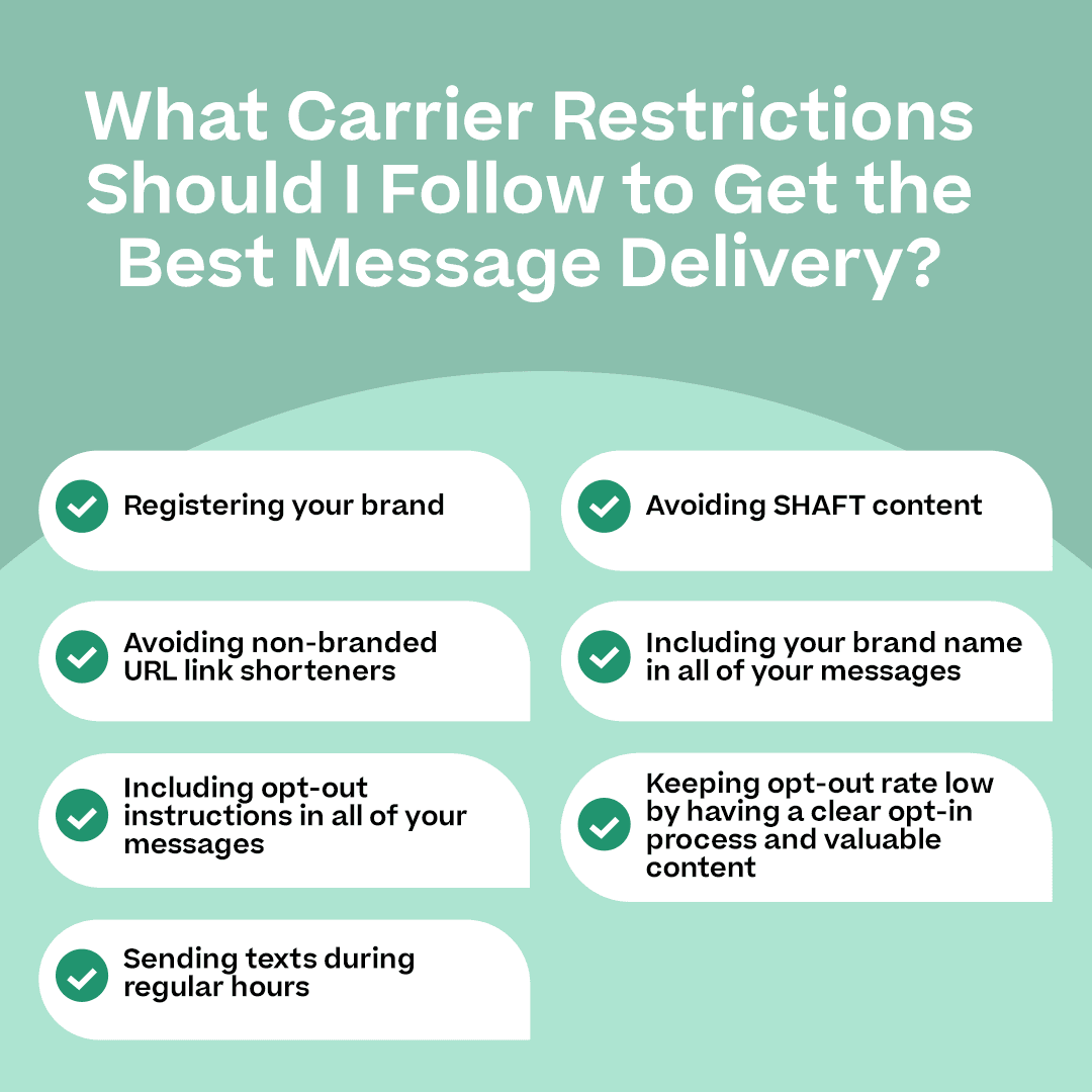 Carrier restrictions to follow