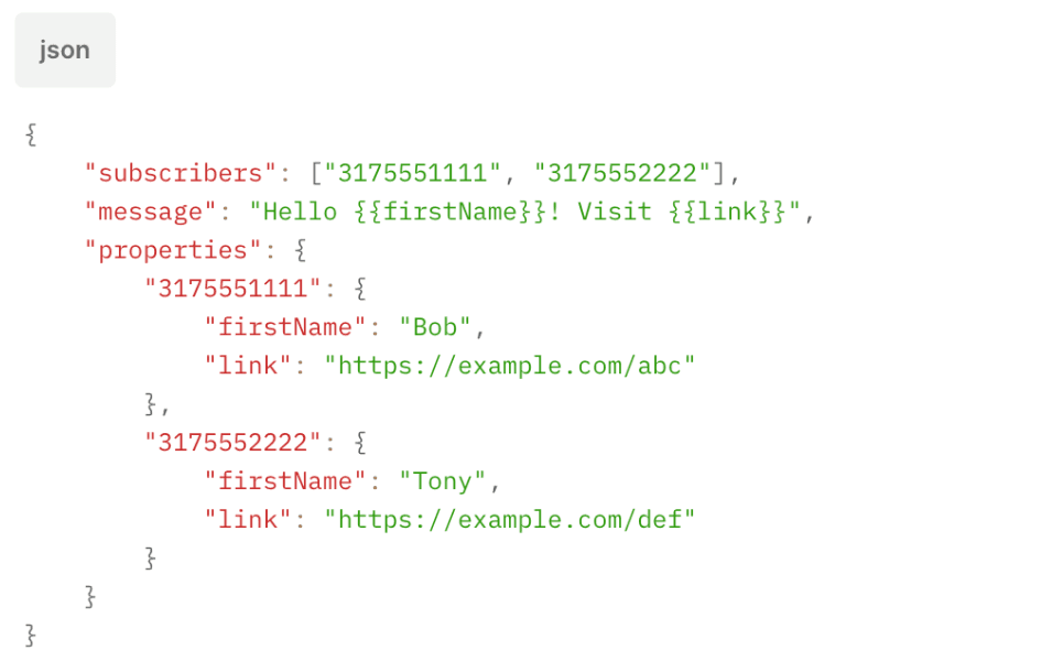 SMS API Code Example