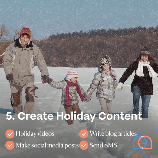 Create holiday content