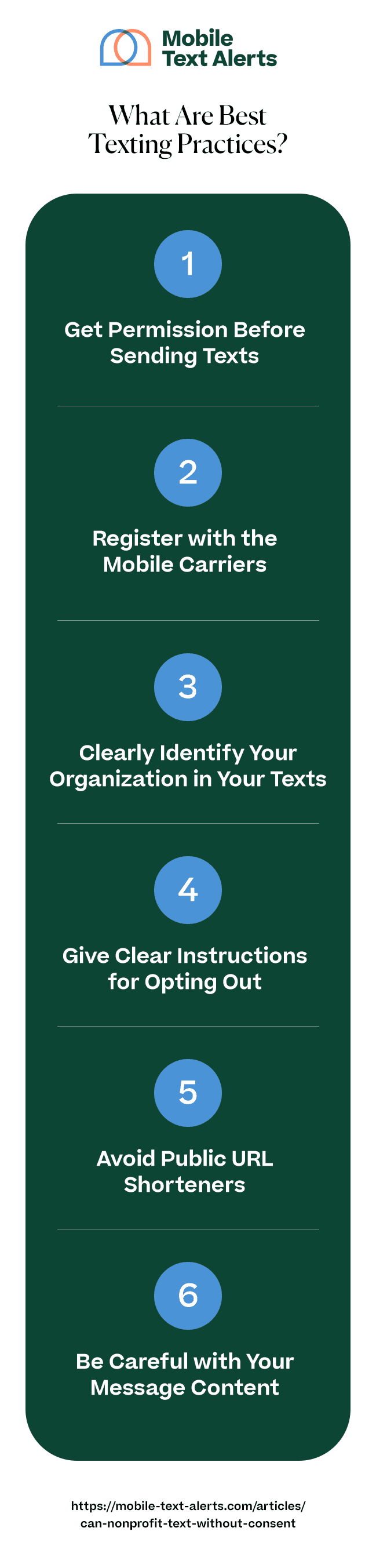 What are best texting practices - infographic