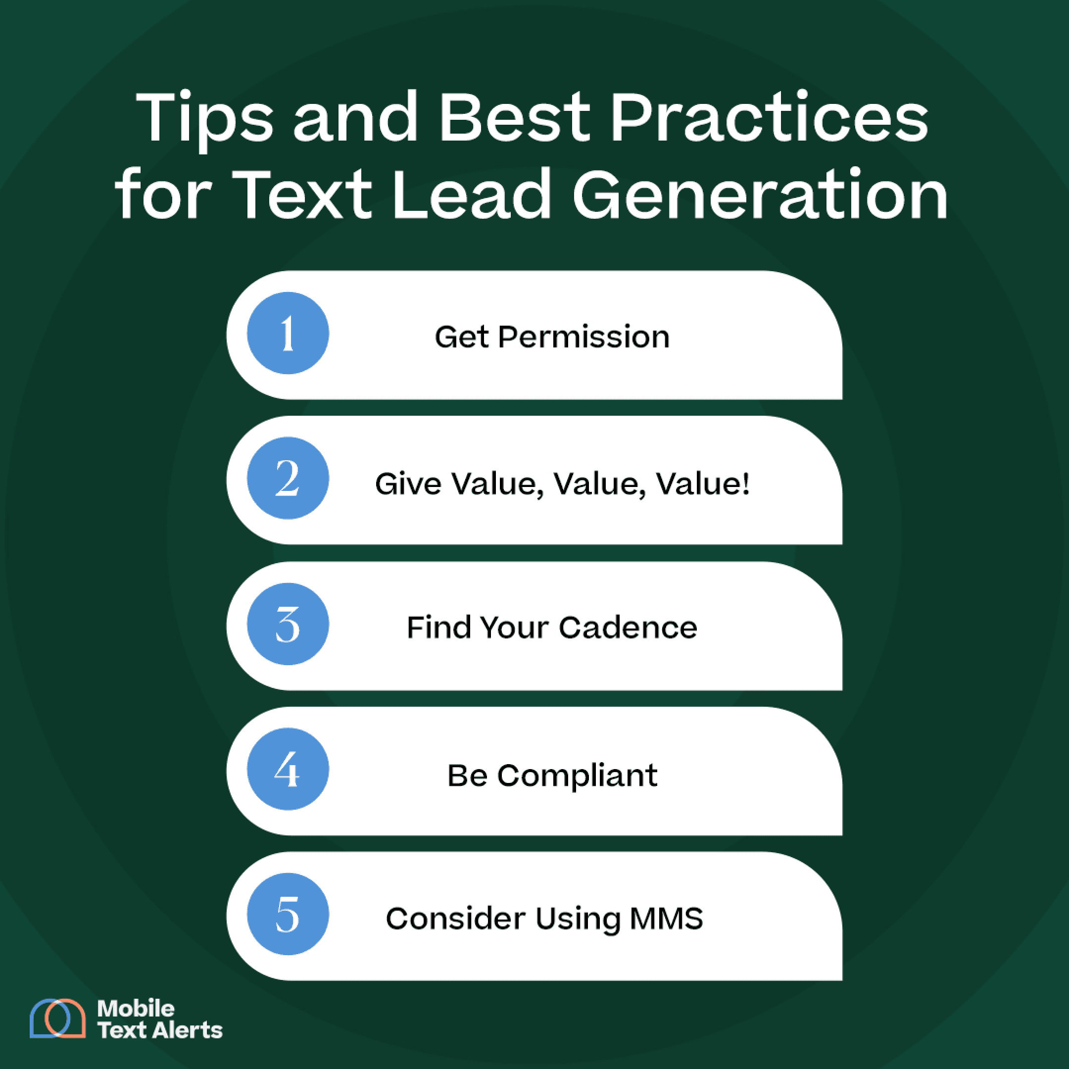 Tips and best practices for text lead generation