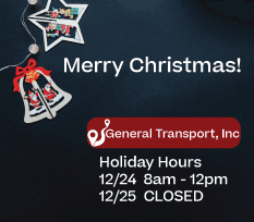 General Transport Holiday Hours