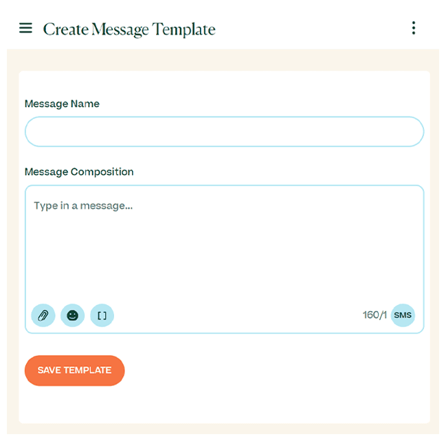 Create a message template