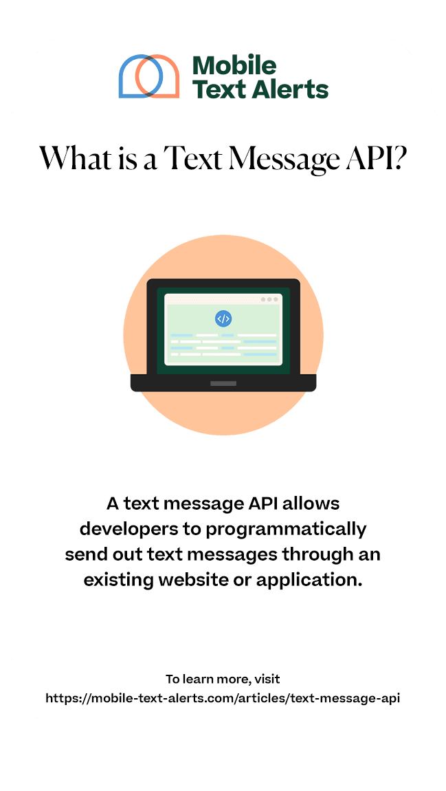Text Message API infographic